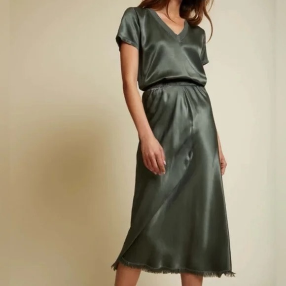 Dresses & Skirts - Nation Ltd Mabel Bias Skirt Olive